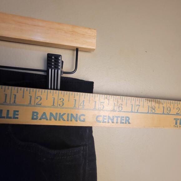 chaps Black Corduroy Pants Womens 4 Cords Straight Leg Favorite Fit - Picture 2 of 9